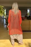 Made in Italy Seville Cotton Summer Knit Top Aperol